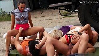 Nice pornstar sex in public porn video